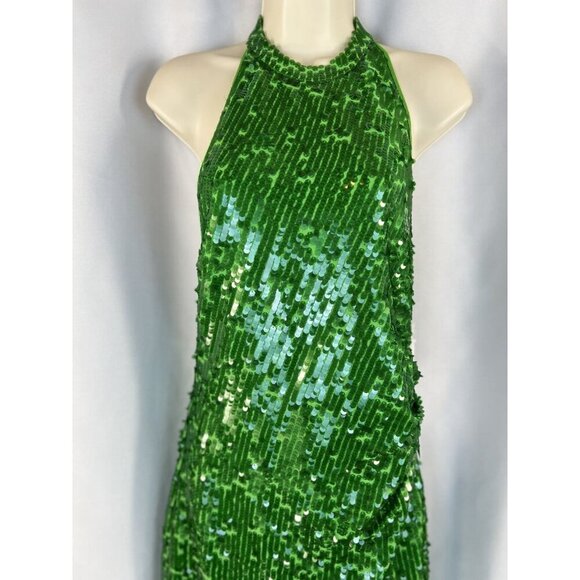 NWT Ronny Kobo Green Sequin Alix Maxi Dress $578 - Picture 4 of 13